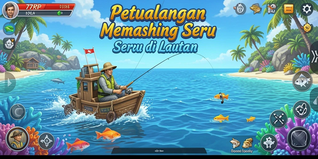Tangkapan ikan yang menakjubkan dalam game 77RP.