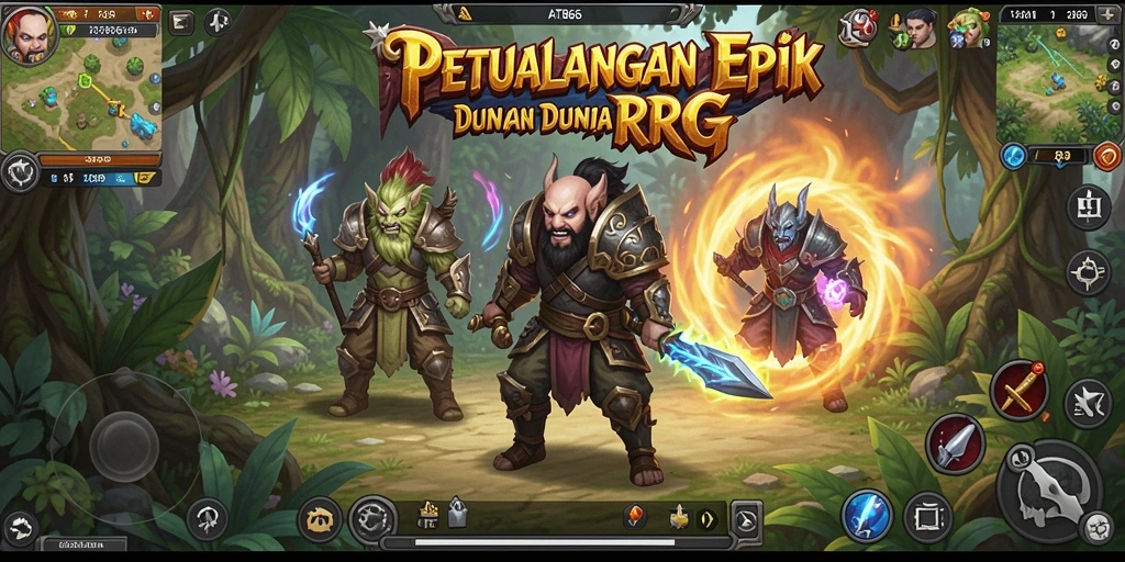 Tampilan gameplay menakjubkan dari AT866 dengan petualangan RPG yang mendebarkan.