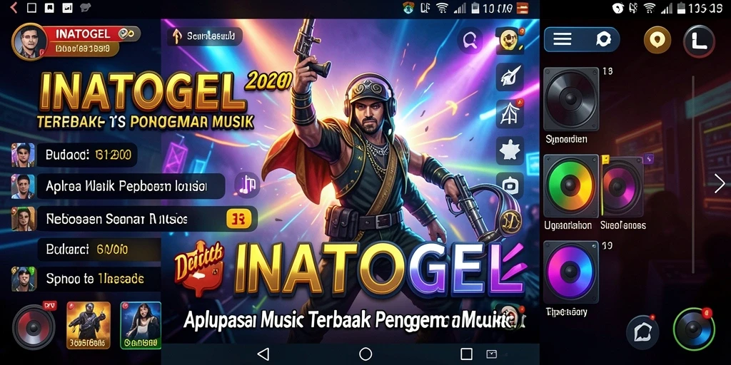 Tampilan screenshot gameplay INATOGEL dengan fitur musik yang menarik.