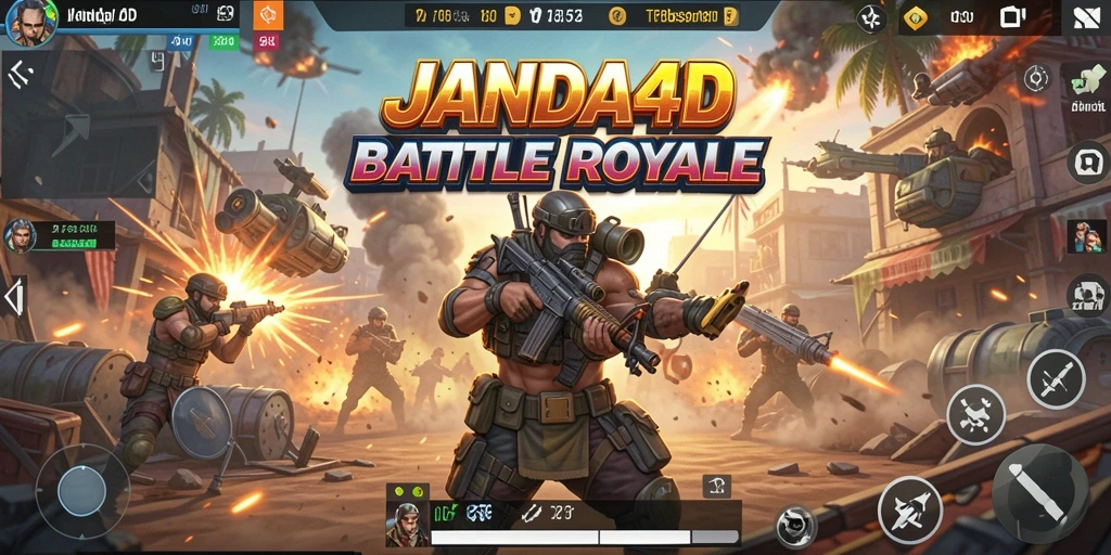 Gameplay JANDA4D yang mendebarkan dalam pertarungan antar pemain.