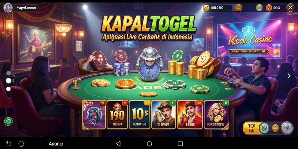 Tampilan gameplay menarik di KAPALTOGEL dengan dealer dan pemain live.