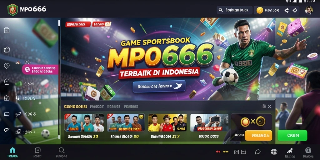 Screenshot MPO666 menampilkan fitur live betting dalam permainan Sportsbook.