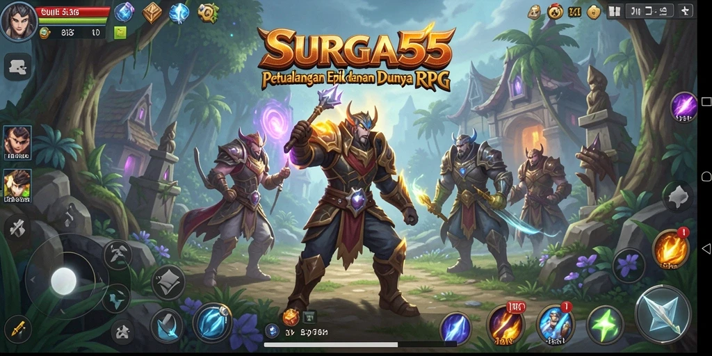 Gameplay SURGA55 dengan visual yang menakjubkan dan aksi seru.