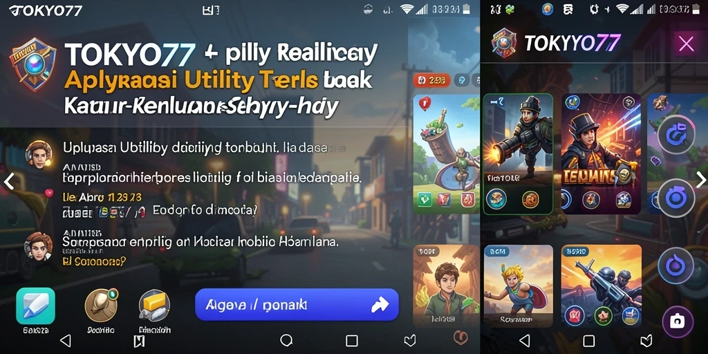 Tampilan UI <strong>TOKYO77</strong> dengan fitur Utility yang menarik.